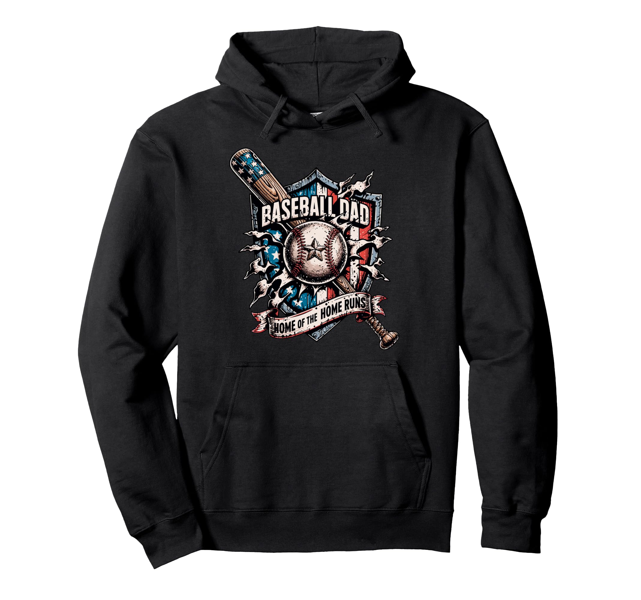 Home Home Runs Usa American Baseball Hoodie - Custom Art Print Men Women - T-Shirt, Sweatshirt, Hoodie