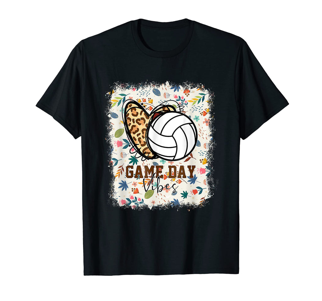 Bleached Volleyball Game Day Vibes T-Shirt - Fun Novelty Design Unisex - T-Shirt, Sweatshirt, Hoodie