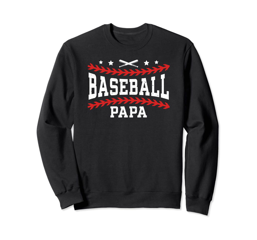 Baseball Papa Grandpa Proud Papa Sweatshirt - Novelty Apparel Unisex - T-Shirt, Sweatshirt, Hoodie