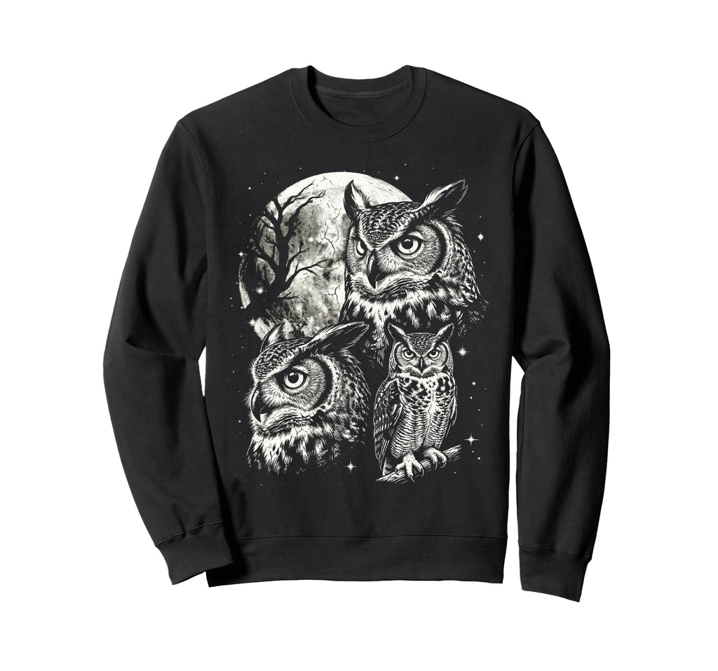 Owl 90S Aesthetic Y2K Owl Bird Sweatshirt - Fun Novelty Design Men Women - T-Shirt, Sweatshirt, Hoodie
