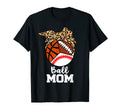 Ball Mom Funny Baseball Basketball T-Shirt - Aesthetic Graphic for Adults - T-Shirt, Sweatshirt, Hoodie