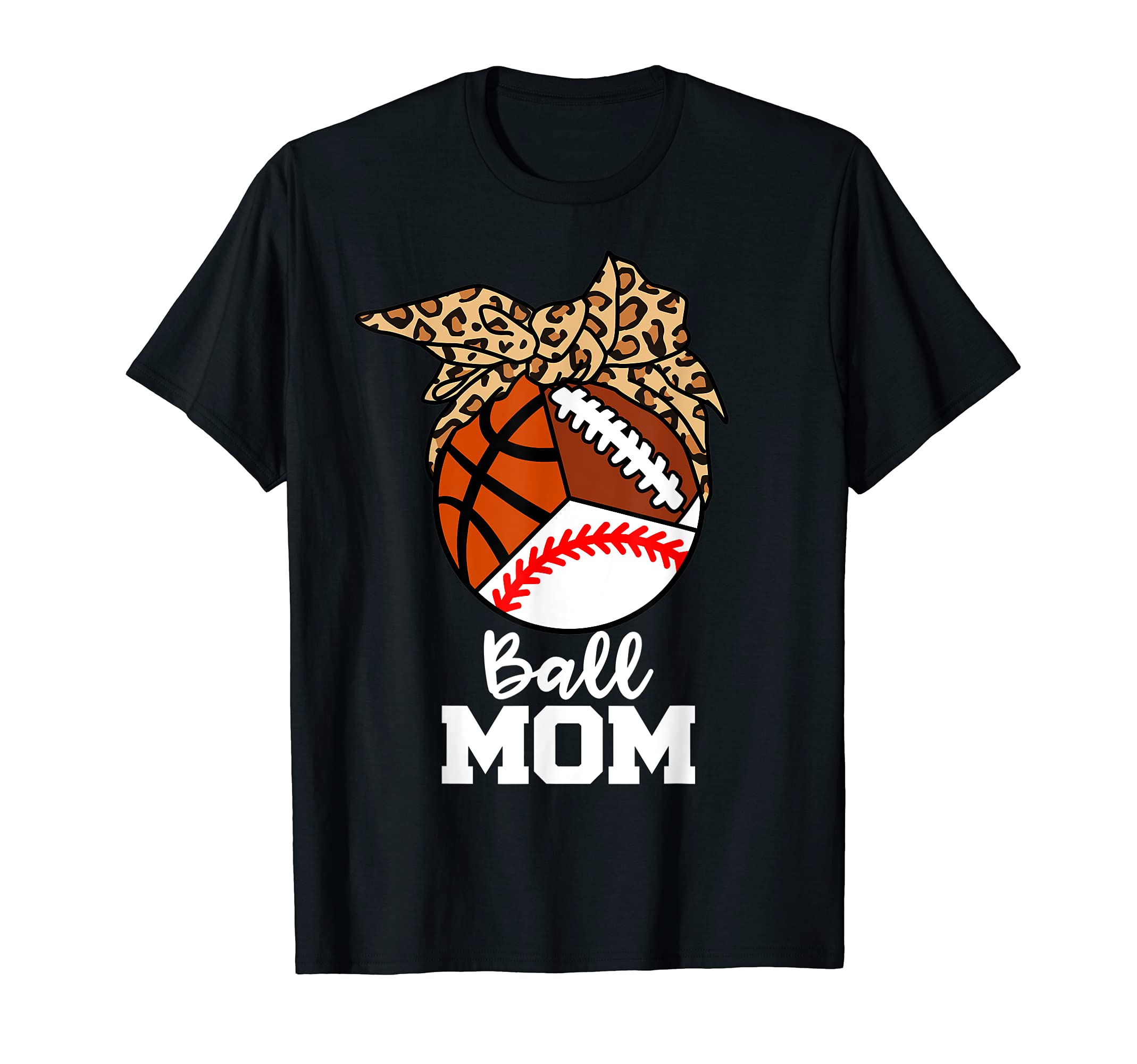 Ball Mom Funny Baseball Basketball T-Shirt - Aesthetic Graphic for Adults - T-Shirt, Sweatshirt, Hoodie