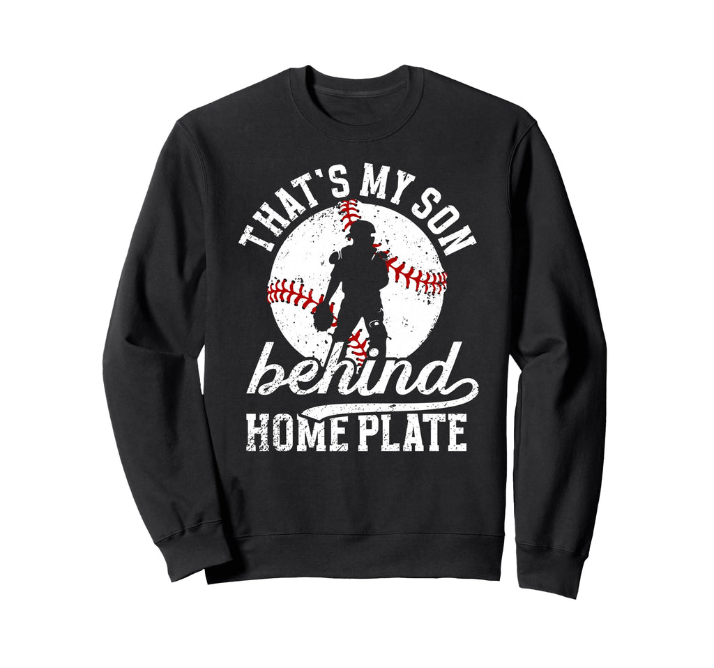 Thats My Son Baseball Catcher Mom Sweatshirt - Aesthetic Graphic Unisex - T-Shirt, Sweatshirt, Hoodie