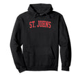 St Johns Mi Distressed Red Varsity Hoodie - Casual Everyday Wear for Adults - T-Shirt, Sweatshirt, Hoodie