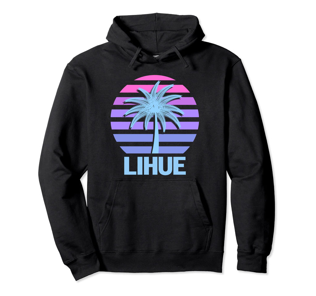 Lihue Vacation Vaporwave Aesthetic Hoodie - Novelty Apparel Unisex - T-Shirt, Sweatshirt, Hoodie