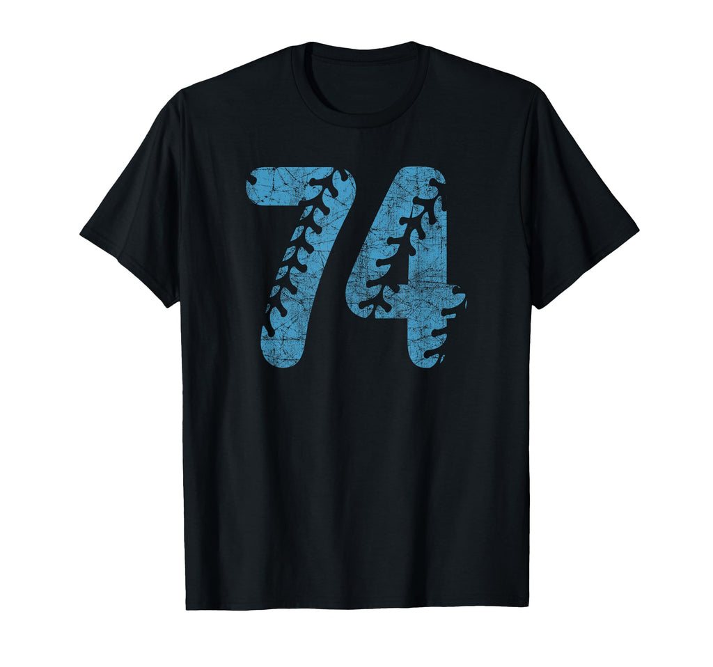 Baseball Softball Mom 74 Number T-Shirt - Graphic Print Men Women - T-Shirt, Sweatshirt, Hoodie