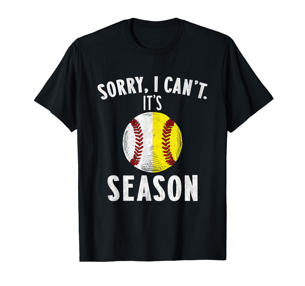 Softball Mom Baseball Sorry I Cant Its T-Shirt - Aesthetic Graphic Unisex - T-Shirt, Sweatshirt, Hoodie