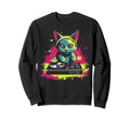 Kawaii Cat Dj Japanese Edm Y2K Sweatshirt - Trendy Graphic Men Women - T-Shirt, Sweatshirt, Hoodie