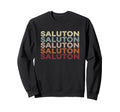 Saluton Esperanto 70S Sunset Aesthetic Sweatshirt - Graphic Print Unisex - T-Shirt, Sweatshirt, Hoodie