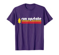 Run Upstate Stripes Tree T-Shirt - Casual Everyday Wear Men Women - T-Shirt, Sweatshirt, Hoodie