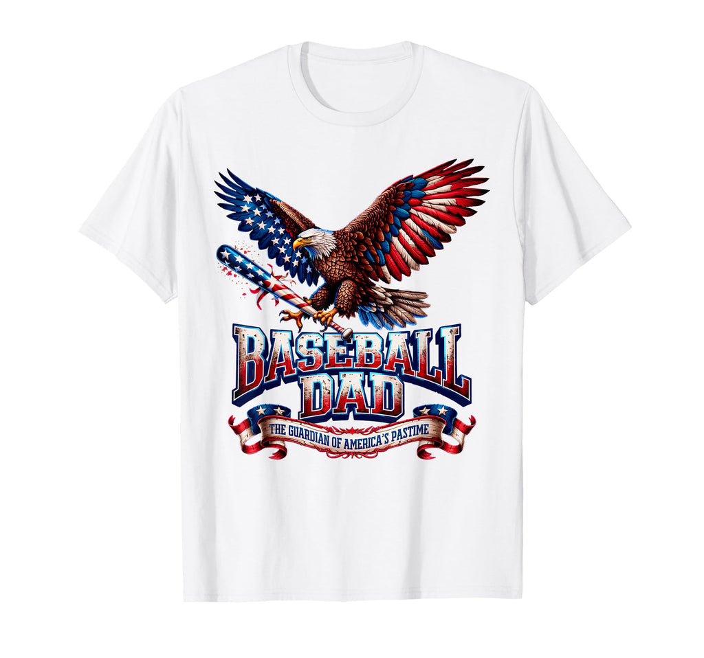 American Dad Proud Baseball Patriotic T-Shirt - Unique Graphic Unisex - T-Shirt, Sweatshirt, Hoodie