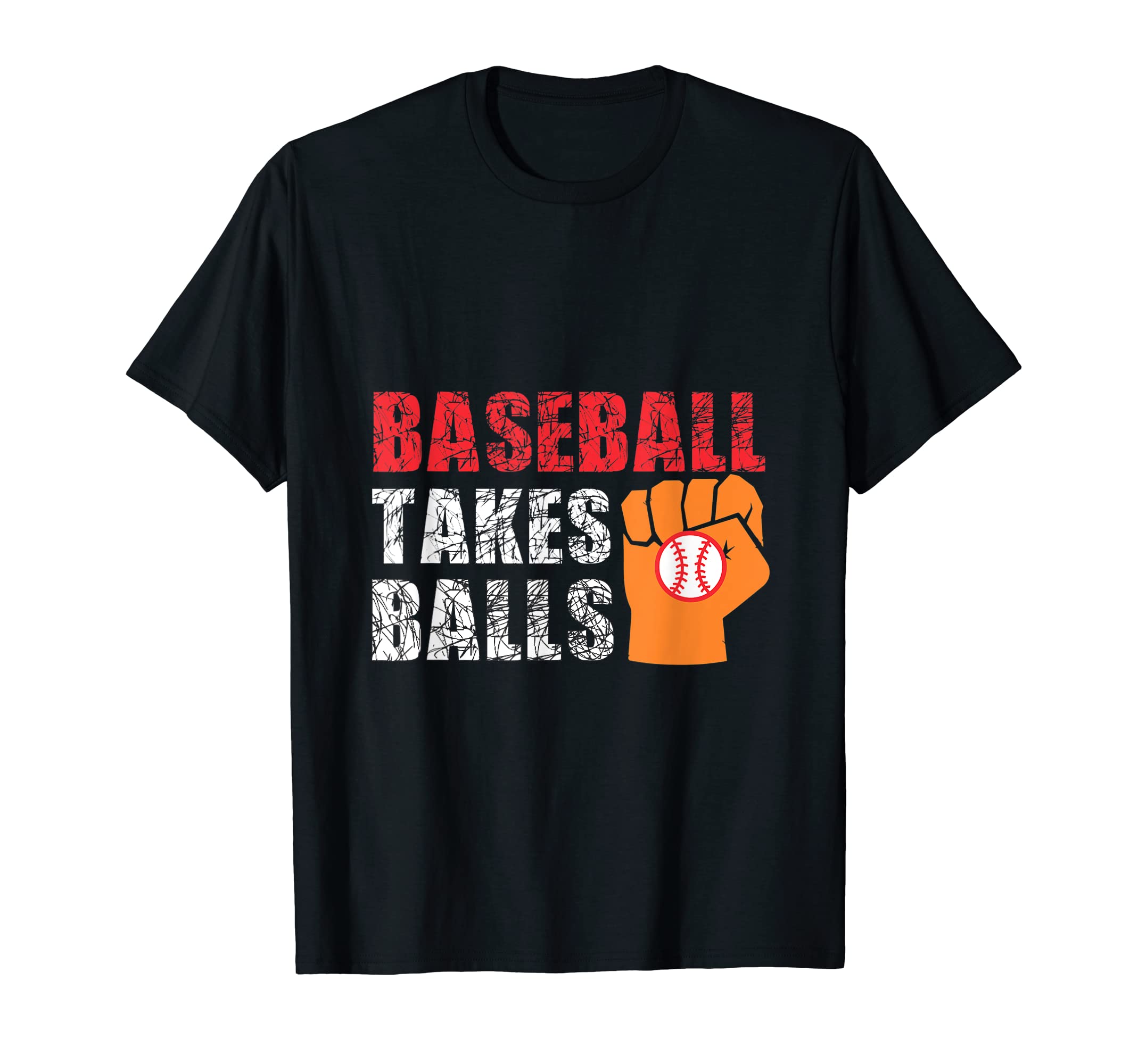 Baseball Takes Balls Baseball Player T-Shirt - Minimalist Print Men Women - T-Shirt, Sweatshirt, Hoodie
