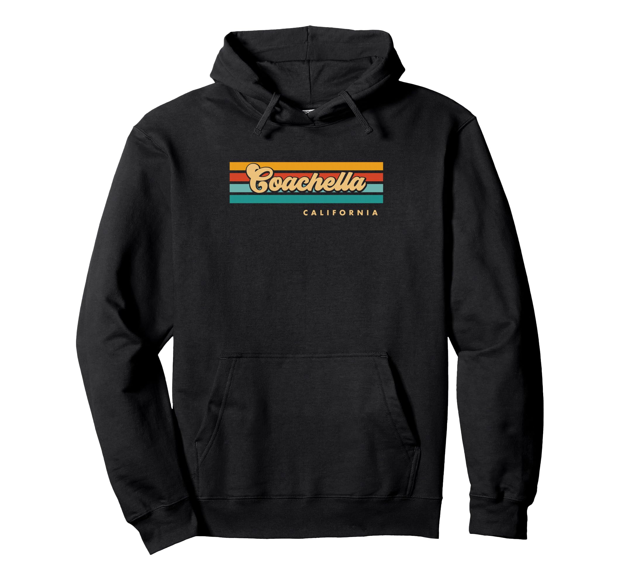 Sunset Stripes Coachella California Hoodie - Aesthetic Graphic for Adults - T-Shirt, Sweatshirt, Hoodie