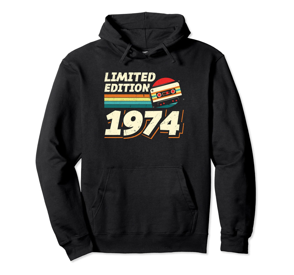 1974 Cassette Tape 50Th Birthday Hoodie - Graphic Print Unisex - T-Shirt, Sweatshirt, Hoodie