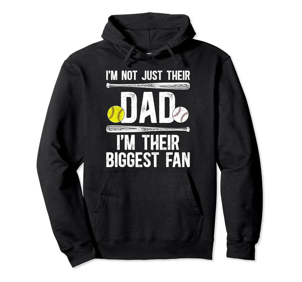 Their Biggest Fan Baseball Softball Hoodie - Custom Art Print for Adults - T-Shirt, Sweatshirt, Hoodie