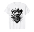 Funny Golden Retriever Cowboy Western T-Shirt - Aesthetic Graphic Unisex - T-Shirt, Sweatshirt, Hoodie