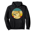 Dogecoin Crypto Logo Sunset Hoodie - Unique Graphic for Adults - T-Shirt, Sweatshirt, Hoodie