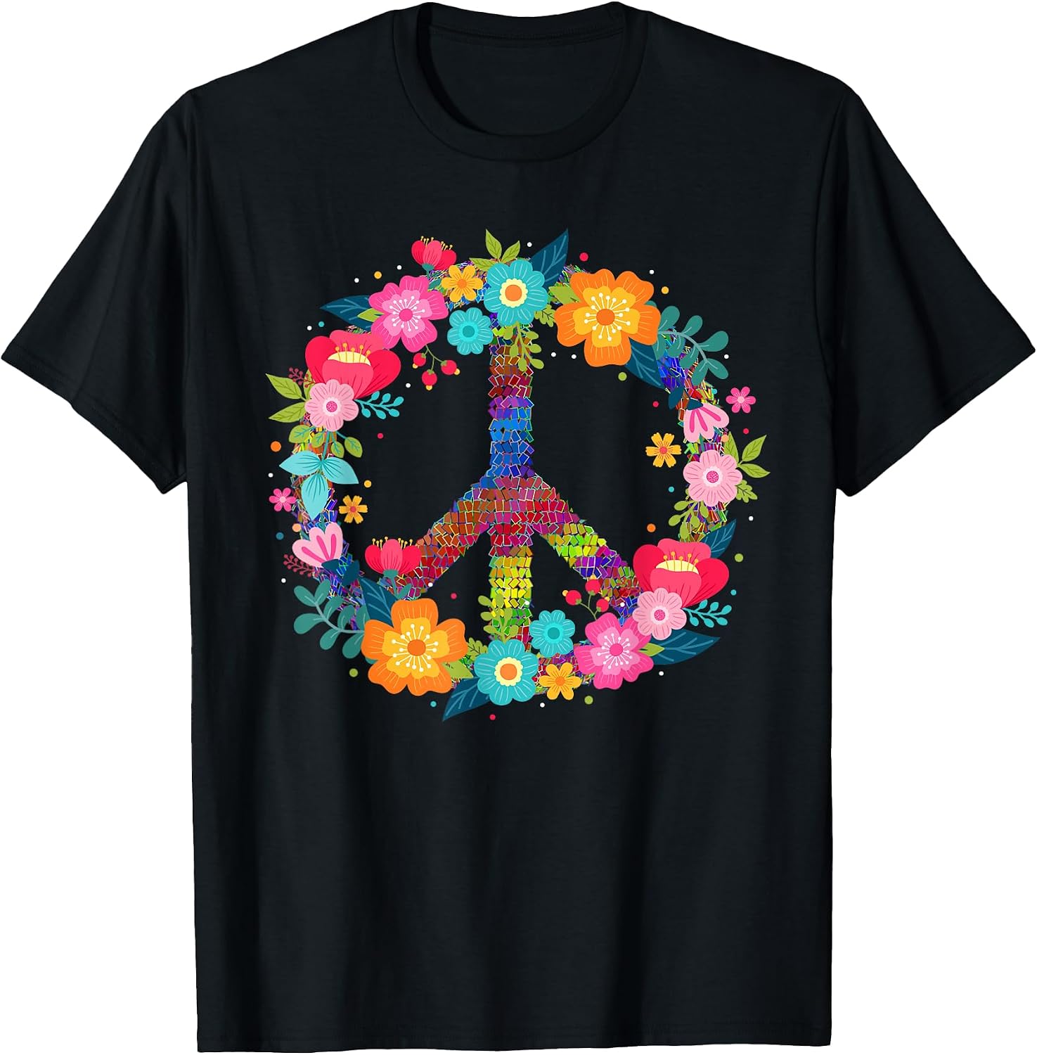 Flowers Hippy design - Adult & Kids T-Shirts, Sweatshirts & Hoodies apparel design preview 1