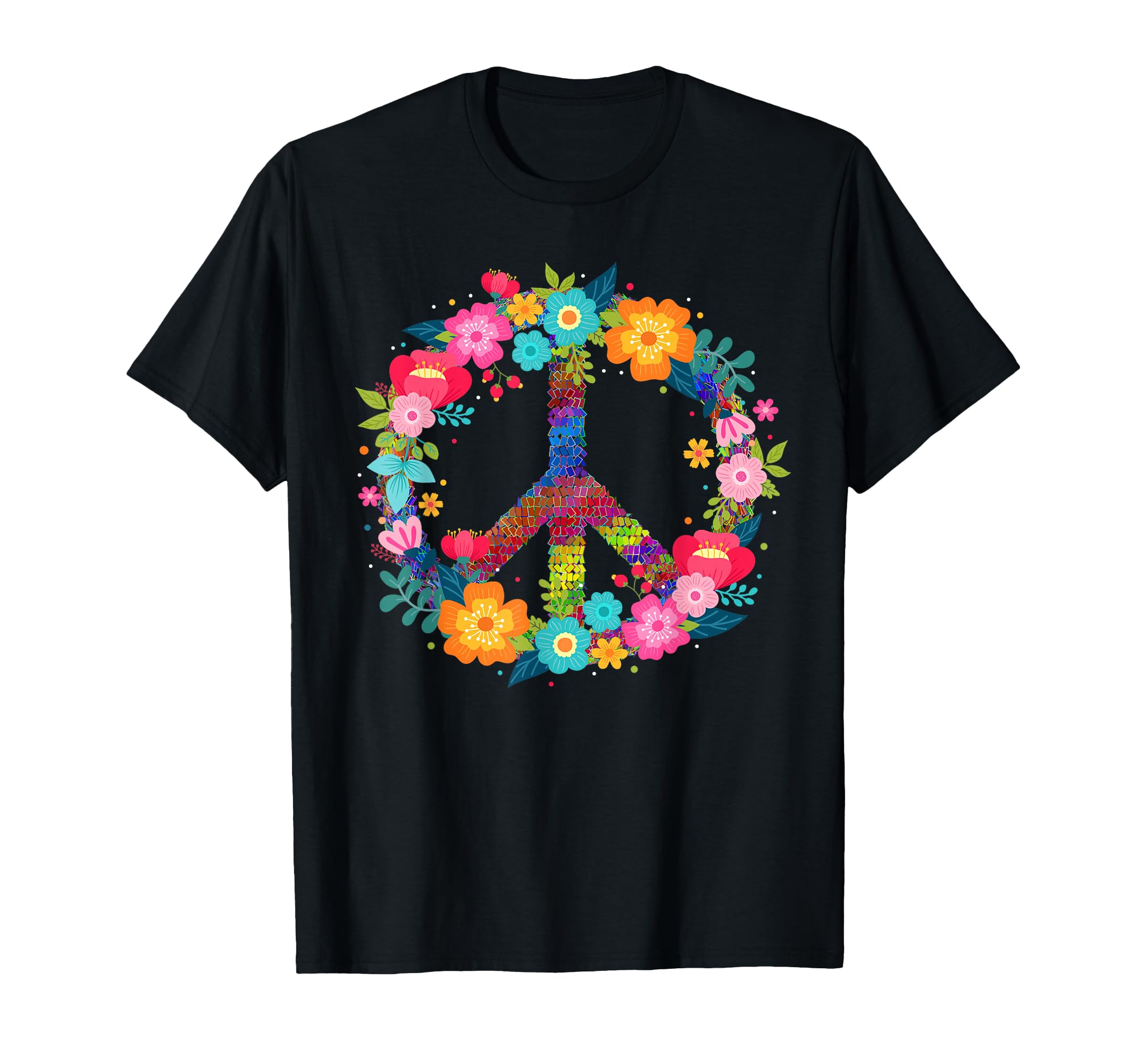 Peace Love Hippie 60S 70S T-Shirt - Novelty Apparel Men Women - T-Shirt, Sweatshirt, Hoodie