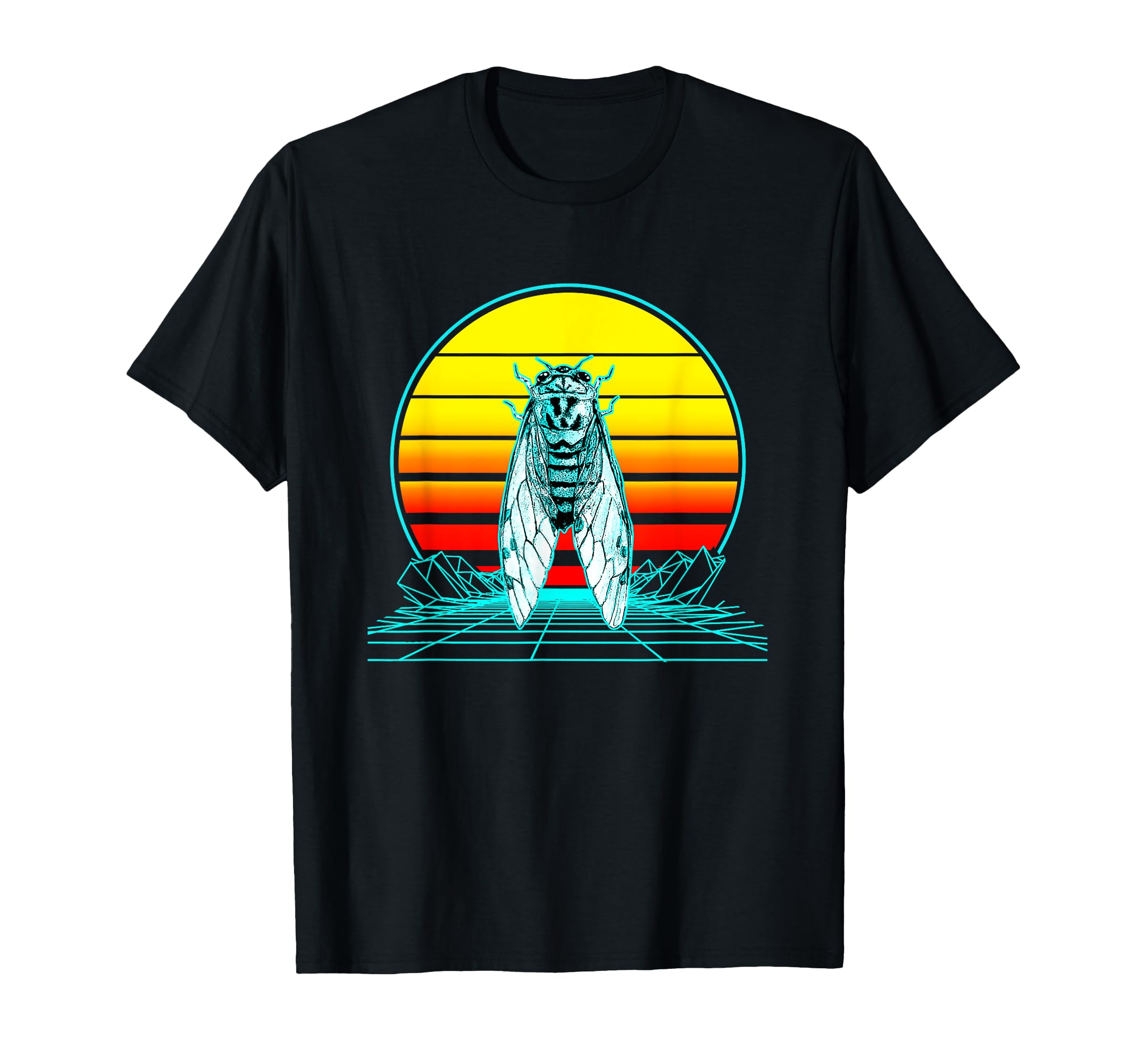 Sunset Cicada T-Shirt - Trendy Graphic Unisex - T-Shirt, Sweatshirt, Hoodie