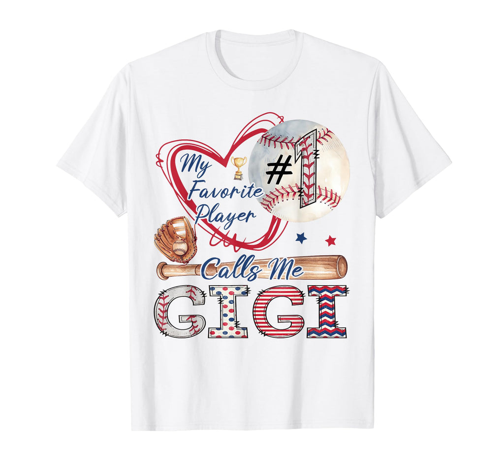 My Favorite Player Calls Me Gigi T-Shirt - Minimalist Print for Adults - T-Shirt, Sweatshirt, Hoodie