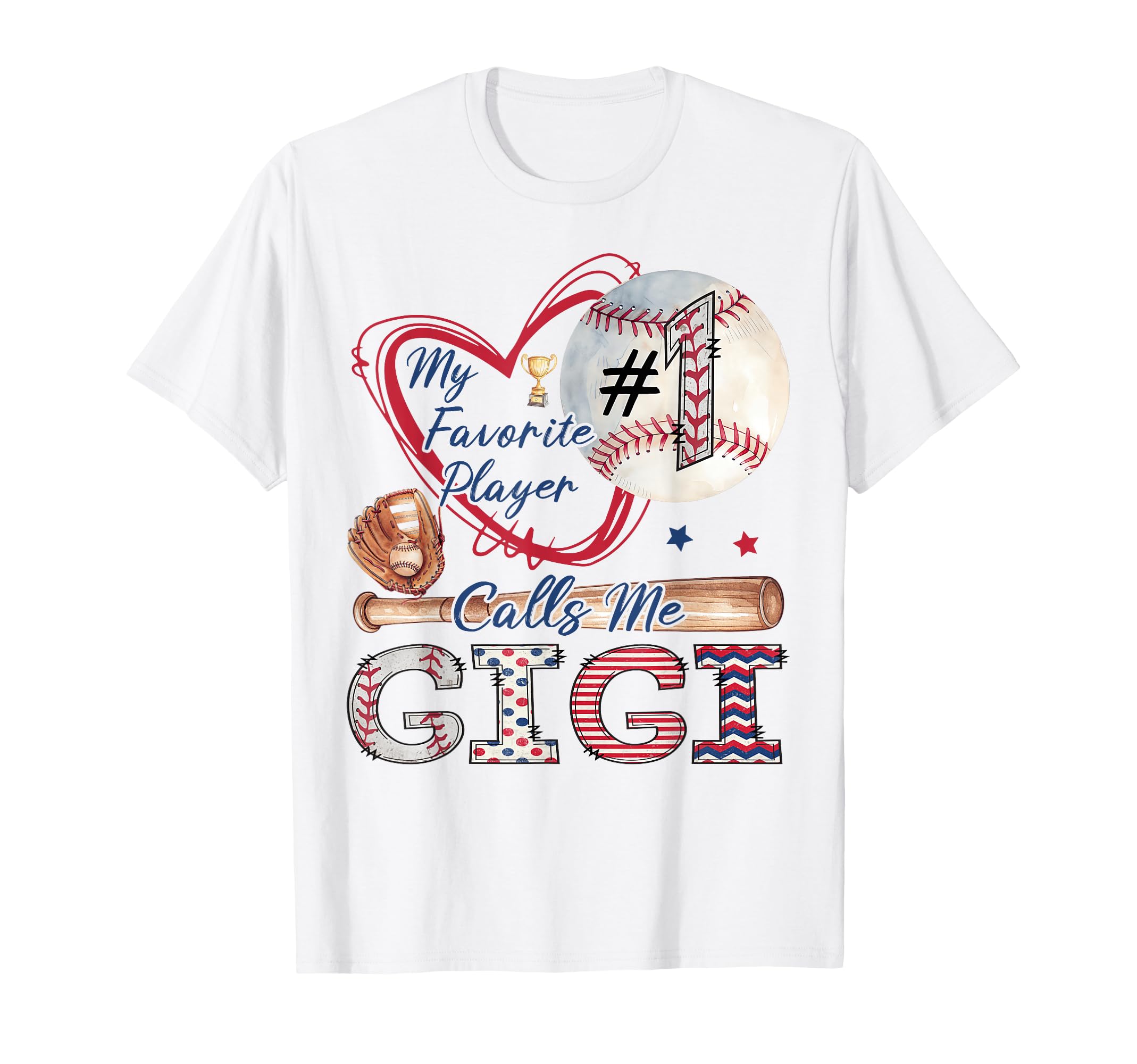 My Favorite Player Calls Me Gigi T-Shirt - Minimalist Print for Adults - T-Shirt, Sweatshirt, Hoodie