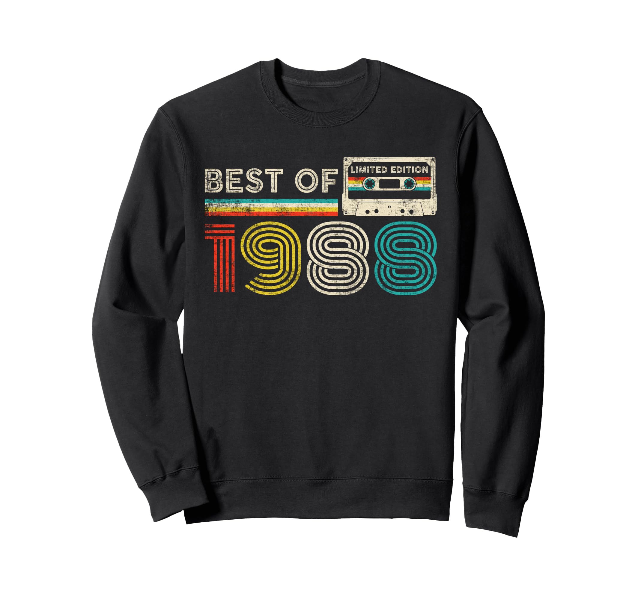 Best 1988 Birthday 1988 Cassette Sweatshirt - Novelty Apparel Men Women - T-Shirt, Sweatshirt, Hoodie