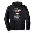 Busy Raising Ballers Arrive Cheer Leave Hoodie - Streetwear Style Men Women - T-Shirt, Sweatshirt, Hoodie