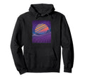 Vaporwave 80S Grid Sunset Synthwave Hoodie - Aesthetic Graphic for Adults - T-Shirt, Sweatshirt, Hoodie