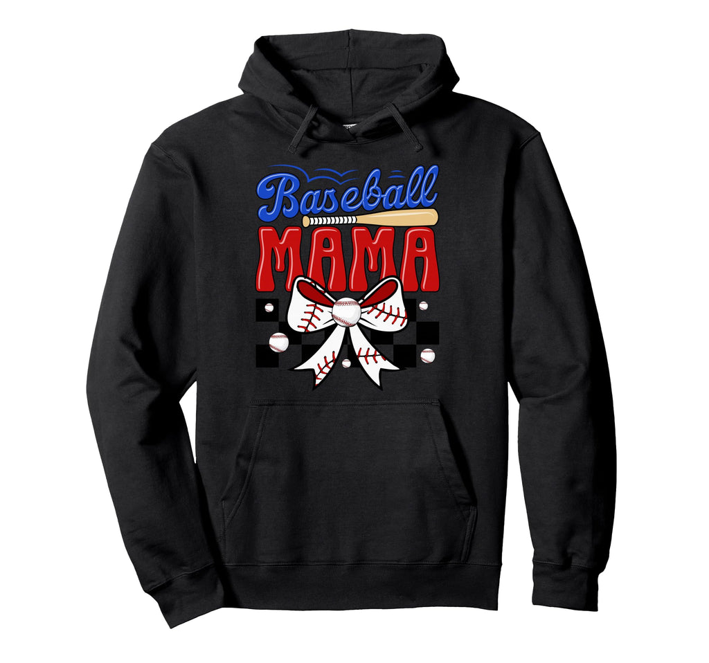 Baseball Mama Bat Bow Ball Gift Sweatshirt - Minimalist Print Unisex - T-Shirt, Sweatshirt, Hoodie