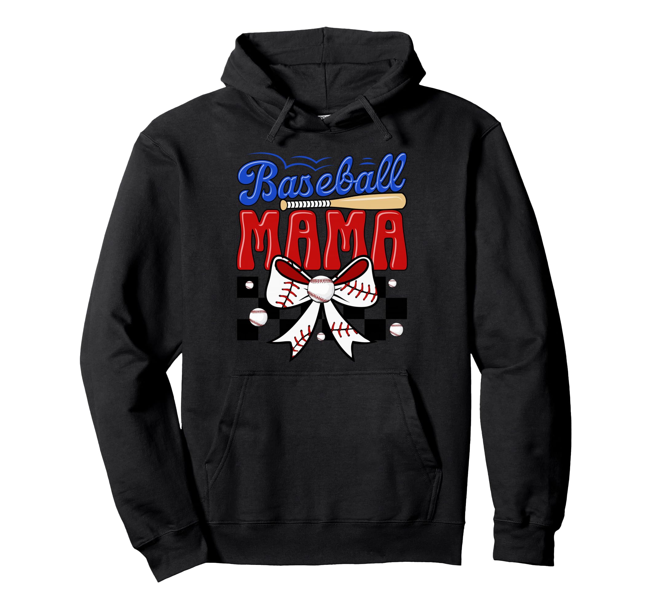 Baseball Mama Bat Bow Ball Gift Sweatshirt - Minimalist Print Unisex - T-Shirt, Sweatshirt, Hoodie