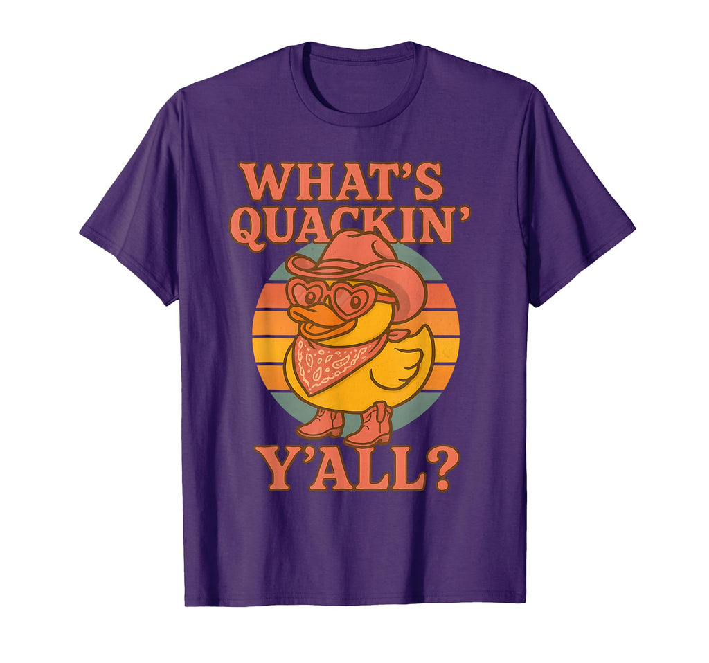 Western Rubber Duck Cowboy Whats T-Shirt - Custom Art Print for Adults - T-Shirt, Sweatshirt, Hoodie