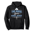 This Nurse Loves Manuel Margot Baseball Hoodie - Graphic Print Men Women - T-Shirt, Sweatshirt, Hoodie
