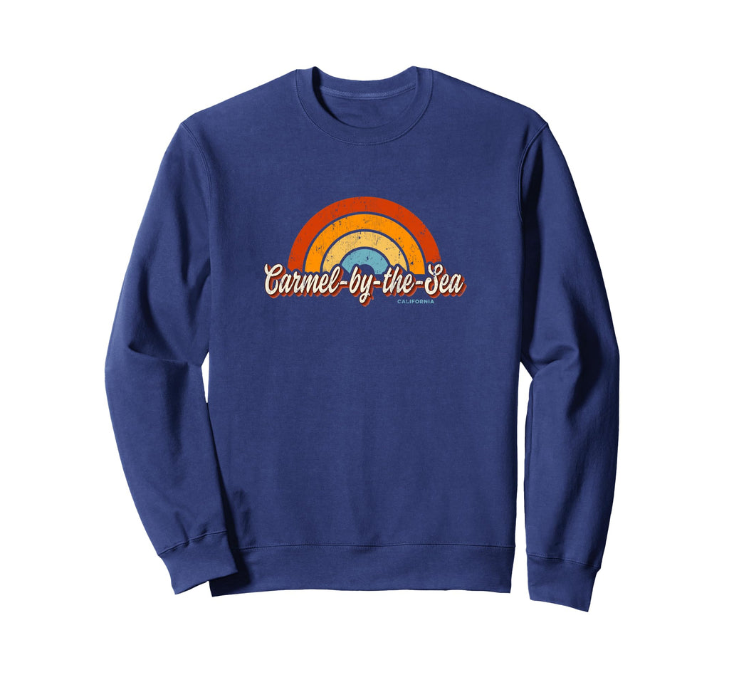 Carmel Sea California Ca Rainbow 70S Sweatshirt - Graphic Print Men Women - T-Shirt, Sweatshirt, Hoodie