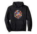 Boho Burst Abstract Art Colorful Flower Hoodie - Minimalist Print Unisex - T-Shirt, Sweatshirt, Hoodie