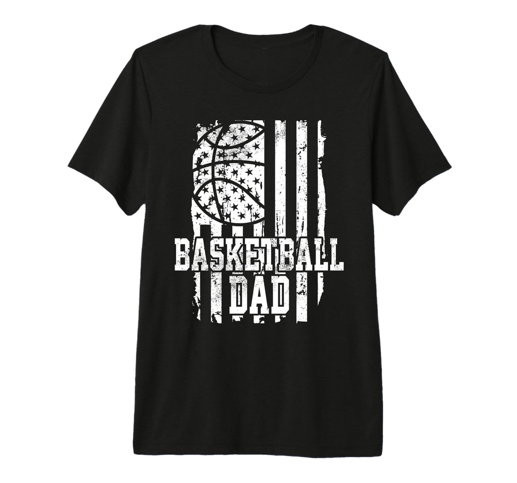 Usa Flag Basketball Dad Basketball Game T-Shirt - Aesthetic Graphic Unisex - T-Shirt, Sweatshirt, Hoodie