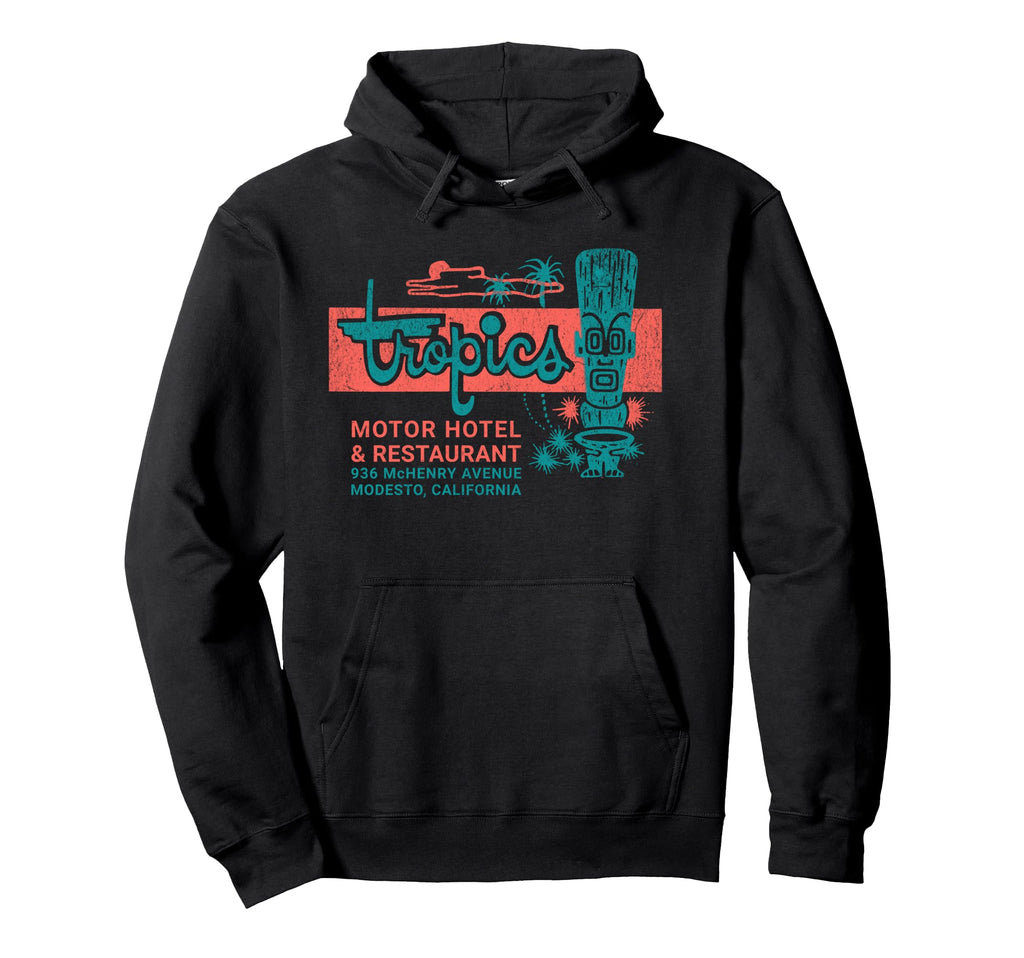 Hotel Matchbook Tropics Motor Hotel Hoodie - Novelty Apparel Men Women - T-Shirt, Sweatshirt, Hoodie