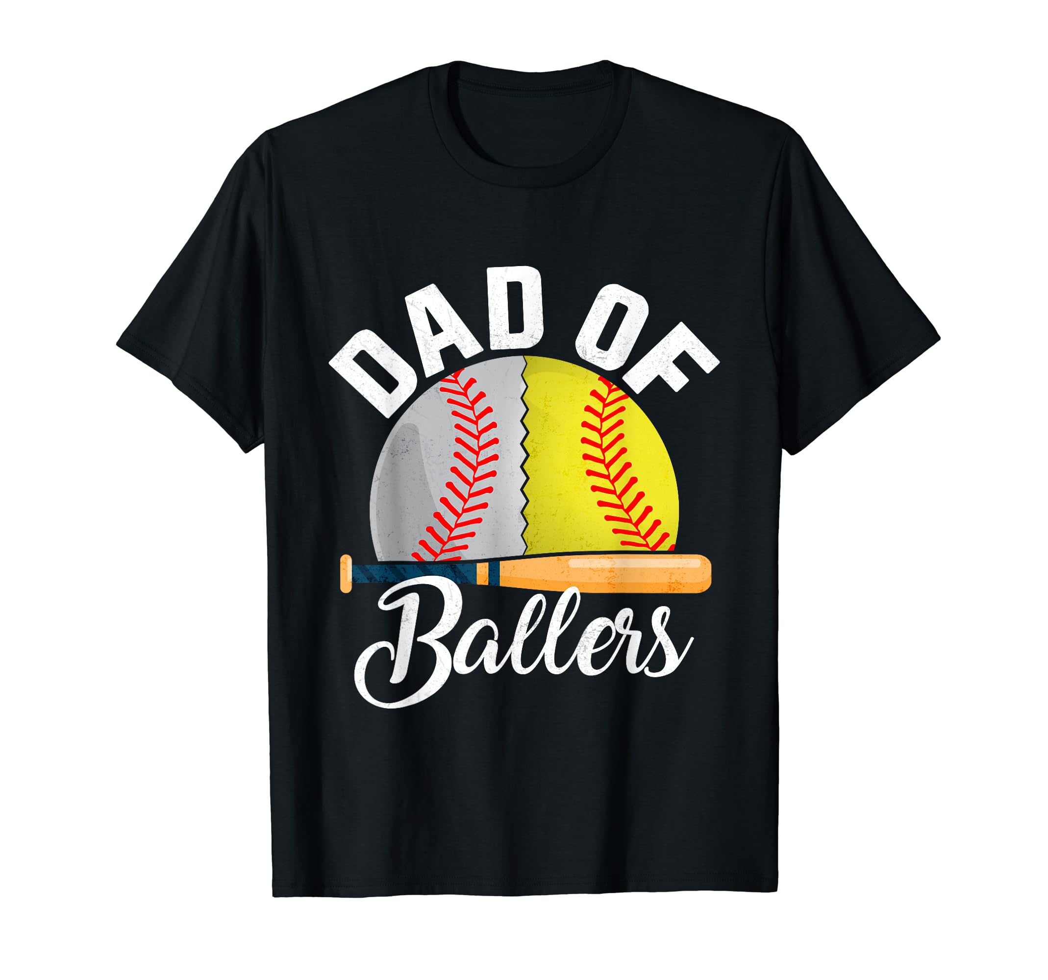 Dad Ballers Baseball Softball Dad T-Shirt - Streetwear Style for Adults - T-Shirt, Sweatshirt, Hoodie