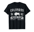 Colorado Bison Peak Rocky Mountains T-Shirt - Aesthetic Graphic Unisex - T-Shirt, Sweatshirt, Hoodie