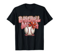 Coquette American Baseball Mom Mama T-Shirt - Graphic Print for Adults - T-Shirt, Sweatshirt, Hoodie
