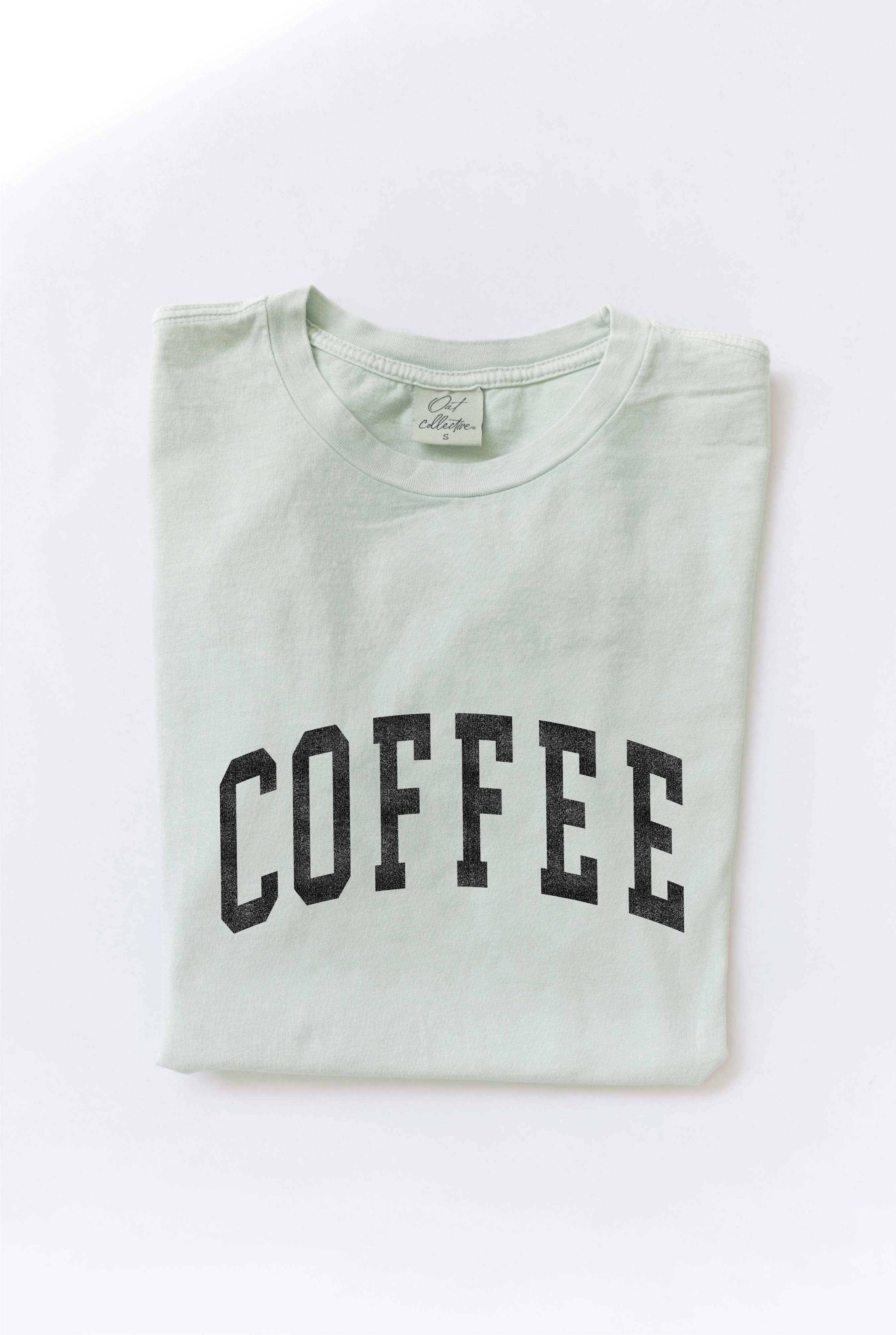 Coffee Mineral Washed Graphic Top - Adult & Kids T-Shirts, Sweatshirts & Hoodies apparel design preview 1