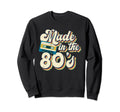 80S Eighties Cassette Tape Boombox Sweatshirt - Fun Novelty Design Unisex - T-Shirt, Sweatshirt, Hoodie