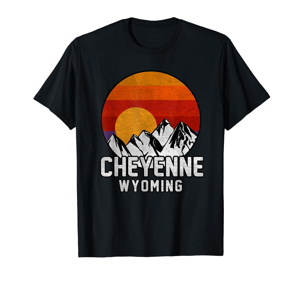 Cheyenne Wyoming Mountain Sunset T-Shirt - Trendy Graphic for Adults - T-Shirt, Sweatshirt, Hoodie