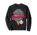 Ice Cream Baseball Mama Sports Mom Sweatshirt - Graphic Print Unisex - T-Shirt, Sweatshirt, Hoodie