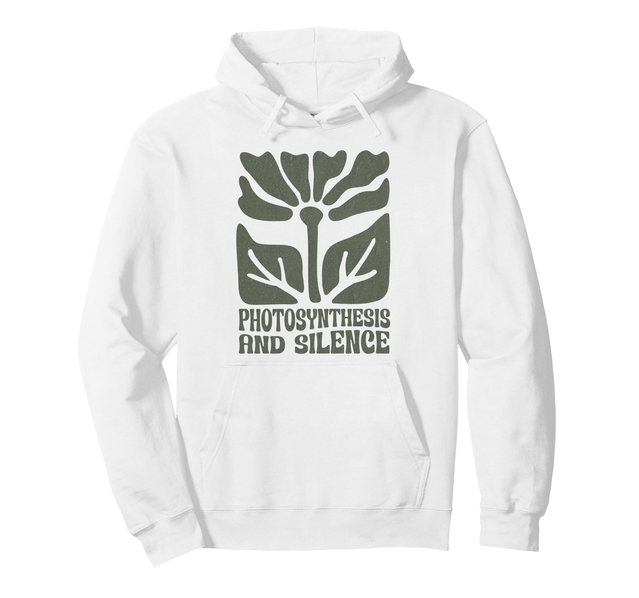 Photosynthesis And Silence Boho Floral Hoodie - Minimalist Print Men Women - T-Shirt, Sweatshirt, Hoodie