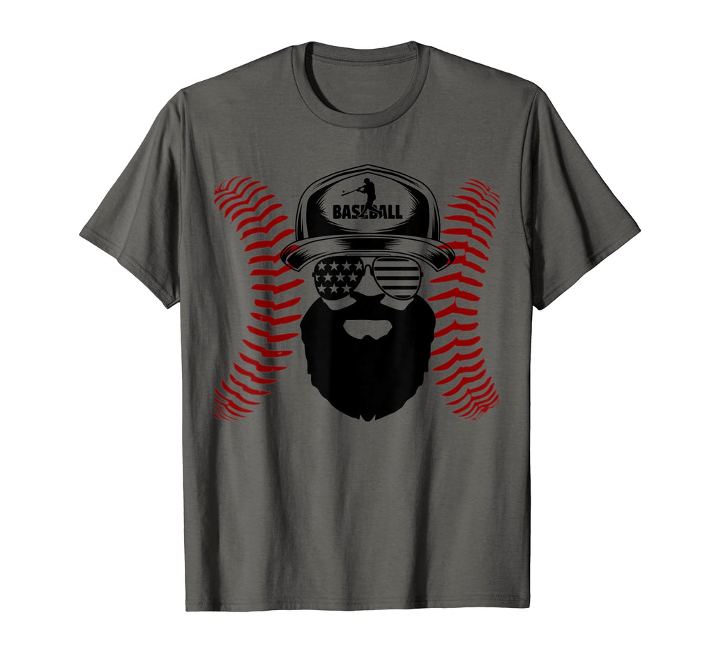 Baseball Beard Dad Patriotic T-Shirt - Streetwear Style for Adults - T-Shirt, Sweatshirt, Hoodie