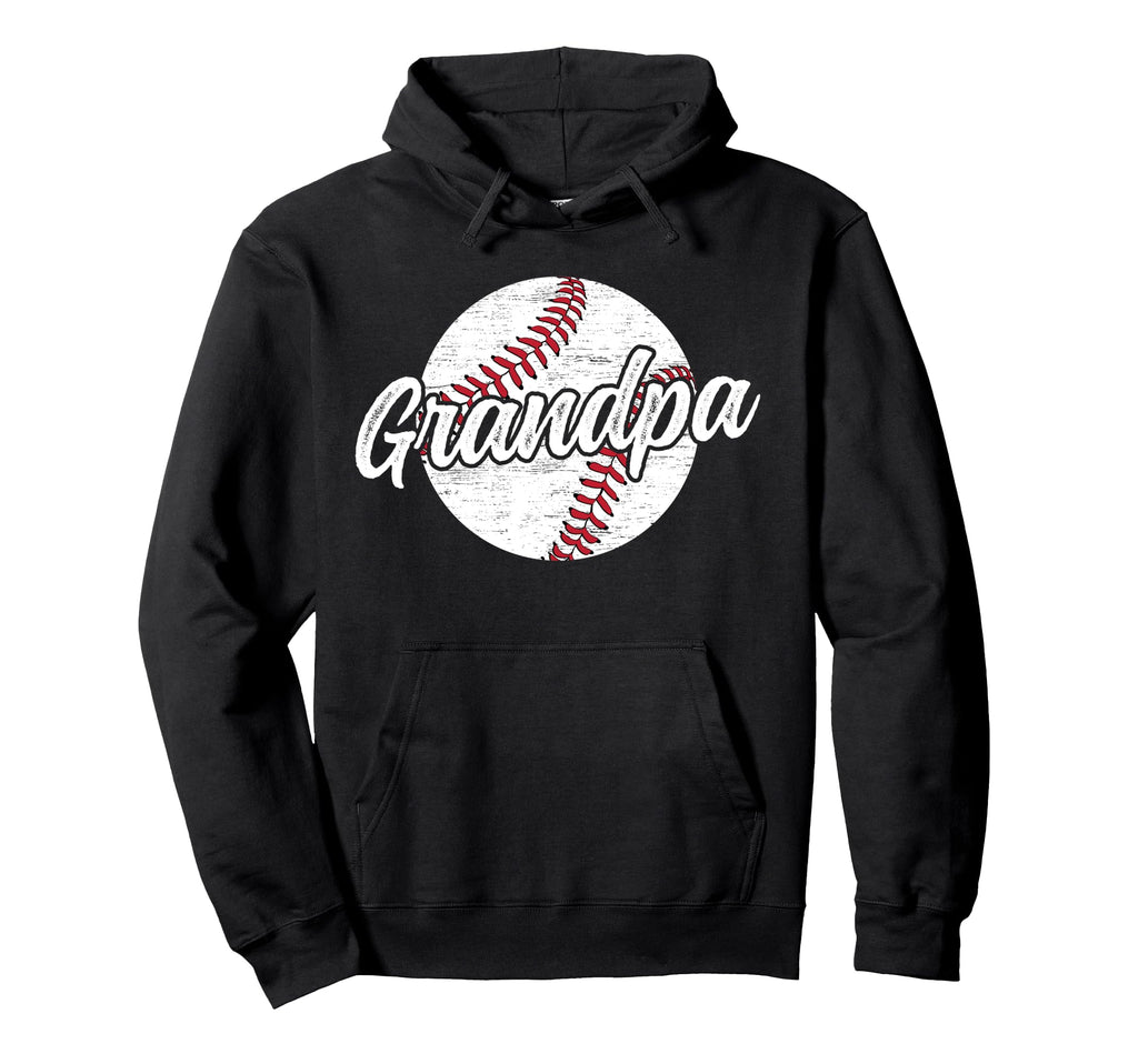 Grandpa Baseball Player Grandfather Hoodie - Novelty Apparel for Adults - T-Shirt, Sweatshirt, Hoodie