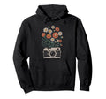 Camera Photography Art Floral Hoodie - Aesthetic Graphic Unisex - T-Shirt, Sweatshirt, Hoodie