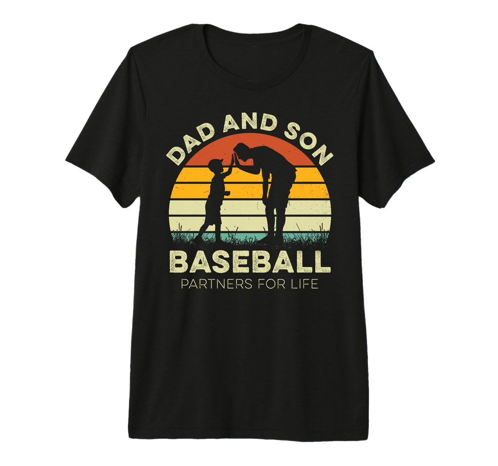 Dad And Son Baseball Partners Life Matching T-Shirt - Graphic Print Unisex - T-Shirt, Sweatshirt, Hoodie
