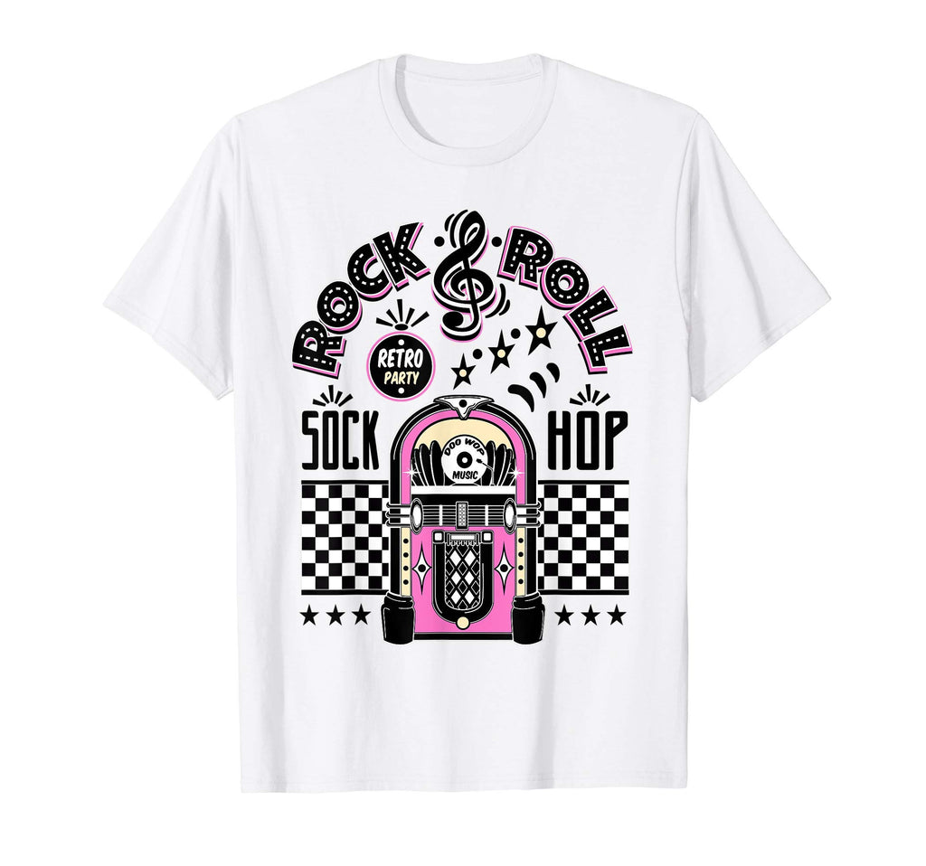 1950S Sock Hop Costume Rockabilly T-Shirt - Casual Everyday Wear Unisex - T-Shirt, Sweatshirt, Hoodie